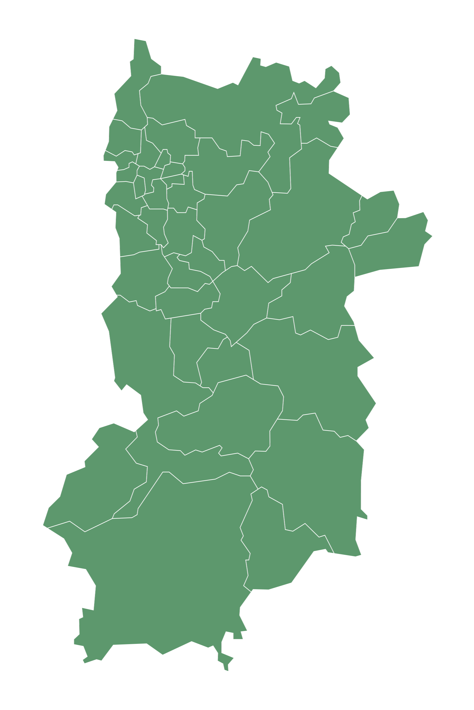 奈良県の形のイラスト